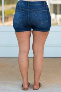 Not Falling Asleep Shorts, Dark Navy -Chic Soul Store NotFallingAsleepShorts DarkNavy 1