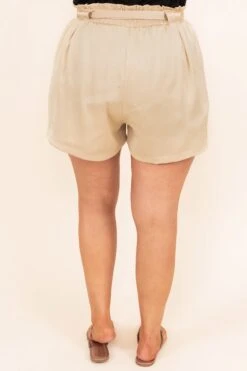 Not So Basic Shorts, Natural -Chic Soul Store NotSoBasicShorts Natural 9147