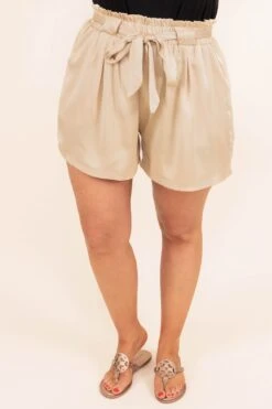 Not So Basic Shorts, Natural -Chic Soul Store NotSoBasicShorts Natural 9148