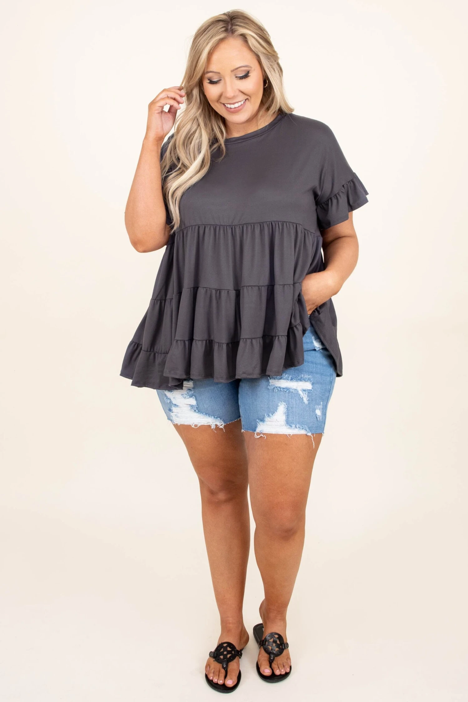 Summertime Breeze Shorts, Light Wash 6 Summertime Breeze Shorts, Light Wash - Image 4