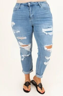 Not Your Average Boyfriend Jeans, Medium Wash -Chic Soul Store NotYourAverageBoyfriendJeans MediumWash 0020