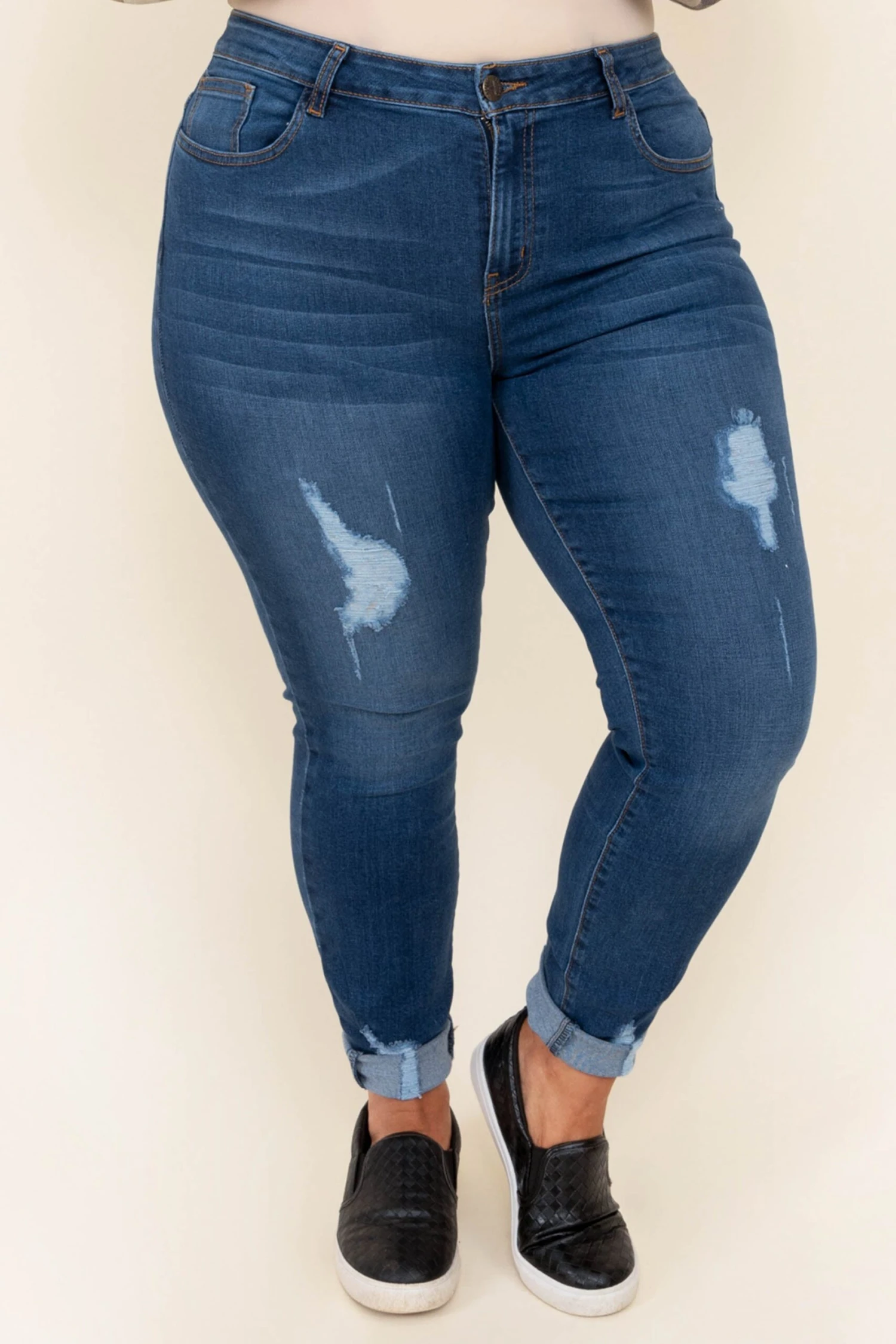 Notable Night Skinny Jeans, Medium Wash 5 Notable Night Skinny Jeans, Medium Wash - Image 3