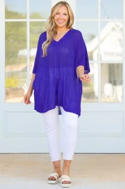 Nothing But Beauty Top, Bright Blue -Chic Soul Store NothingButBeautyTop BrightBlue 5