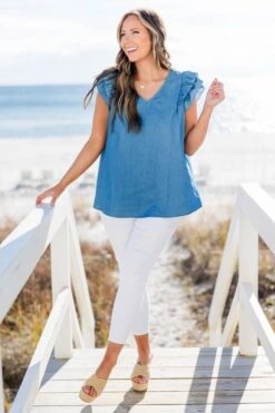 Nothing Comes Close Top, Light Blue -Chic Soul Store NothingComesCloseTop LightBlue 3