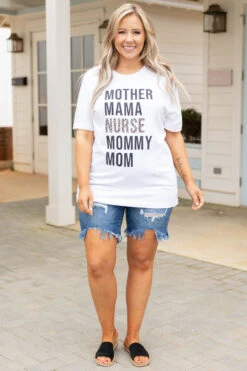 Nothing I Can't Handle Tee, White -Chic Soul Store NothingICan tHandleTee White 9831