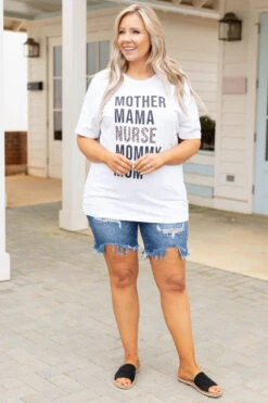 Nothing I Can't Handle Tee, White -Chic Soul Store NothingICan tHandleTee White 9833