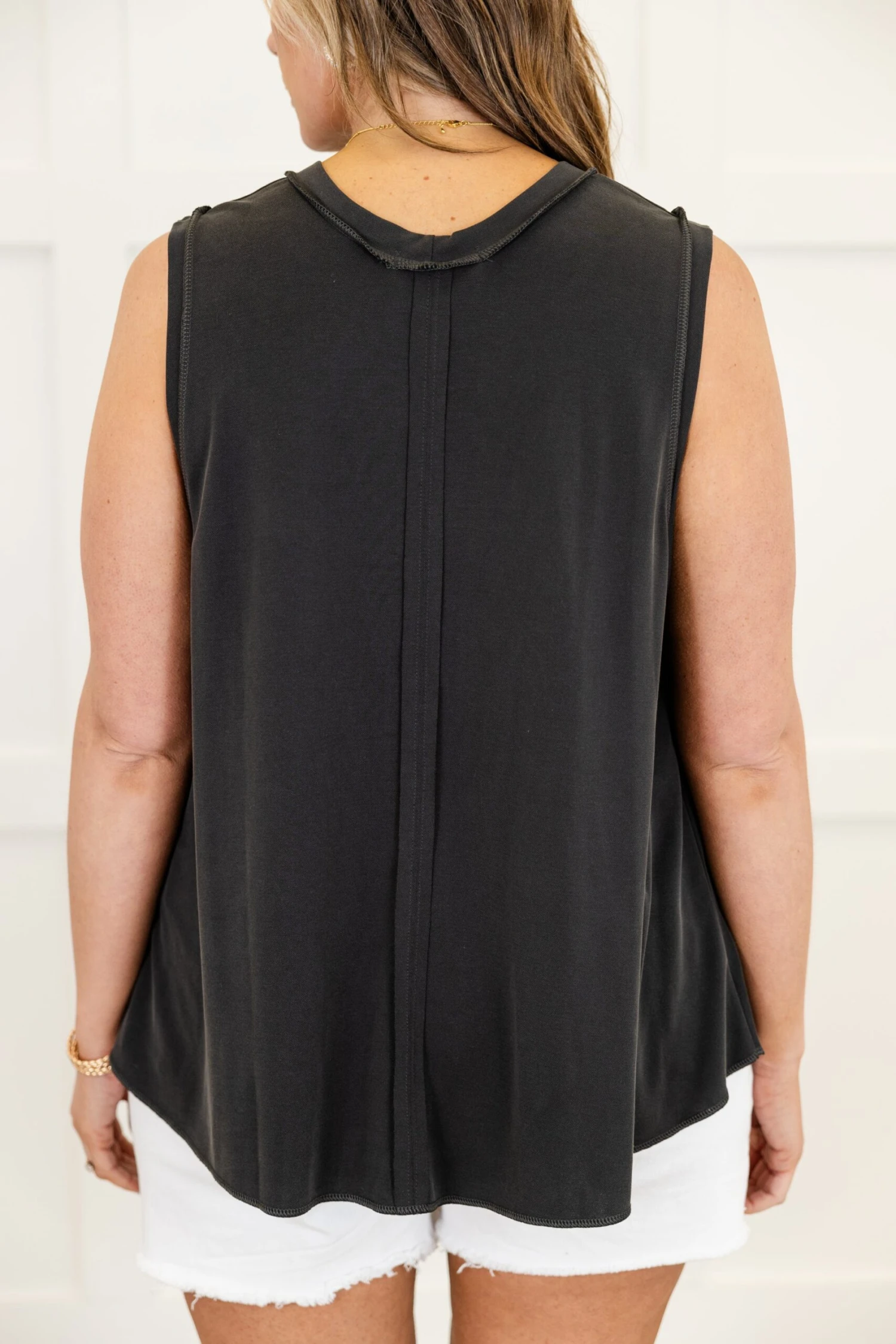 Now Let's Talk Tank, Black 8 Now Let's Talk Tank, Black - Image 6