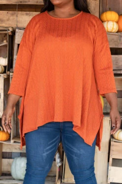 Ocean Waves Tunic, Rust 11 Ocean Waves Tunic, Rust -Chic Soul Store OceanWavesTunic Rust 7011