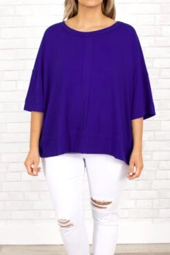 Of Course Top, Bright Blue -Chic Soul Store OfCourseTop BrightBlue 8