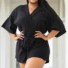 Off The Clock Romper, Black -Chic Soul Store OffTheClockRomper Black 3