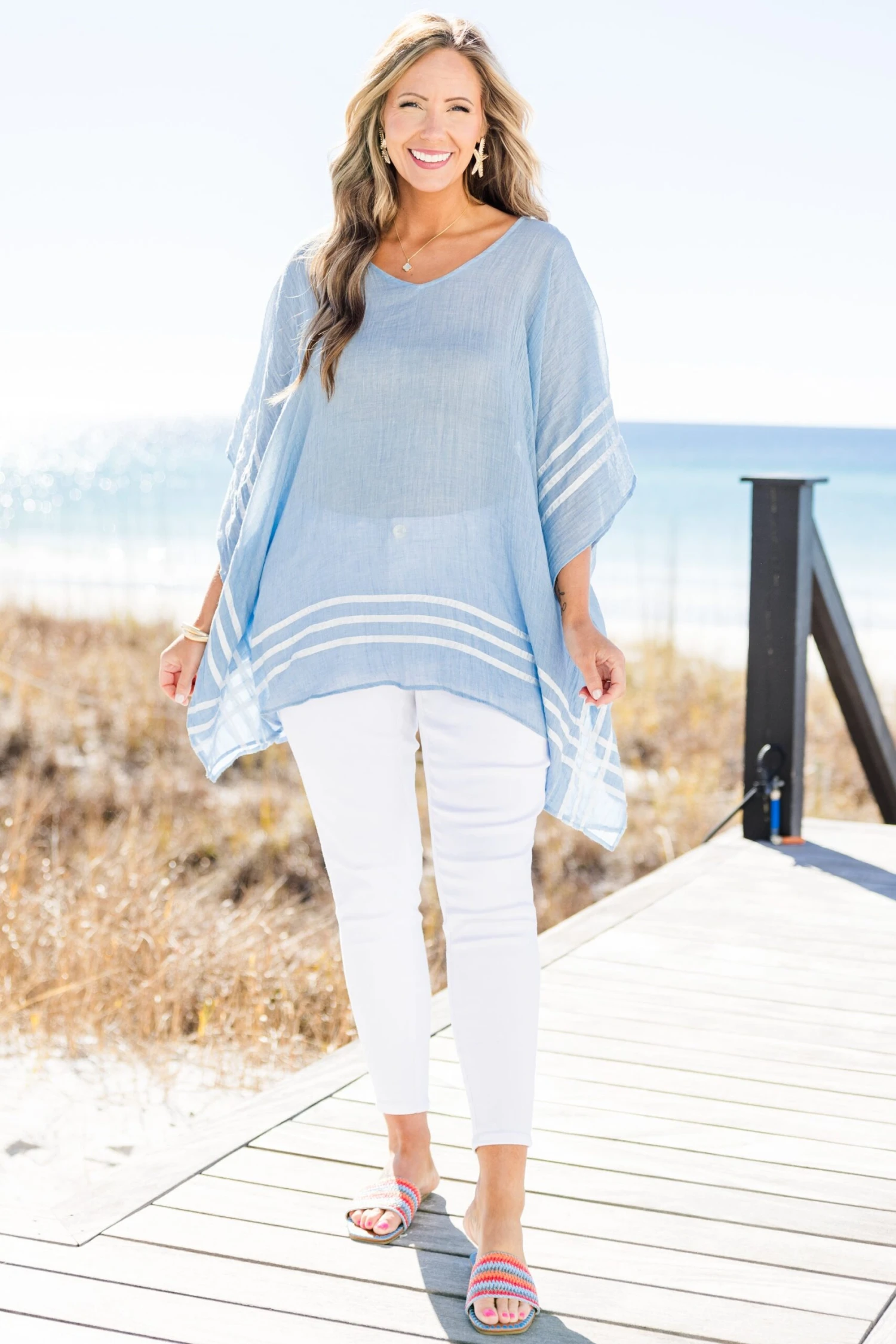 Oh Boy Tunic, Blue 4 Oh Boy Tunic, Blue - Image 2