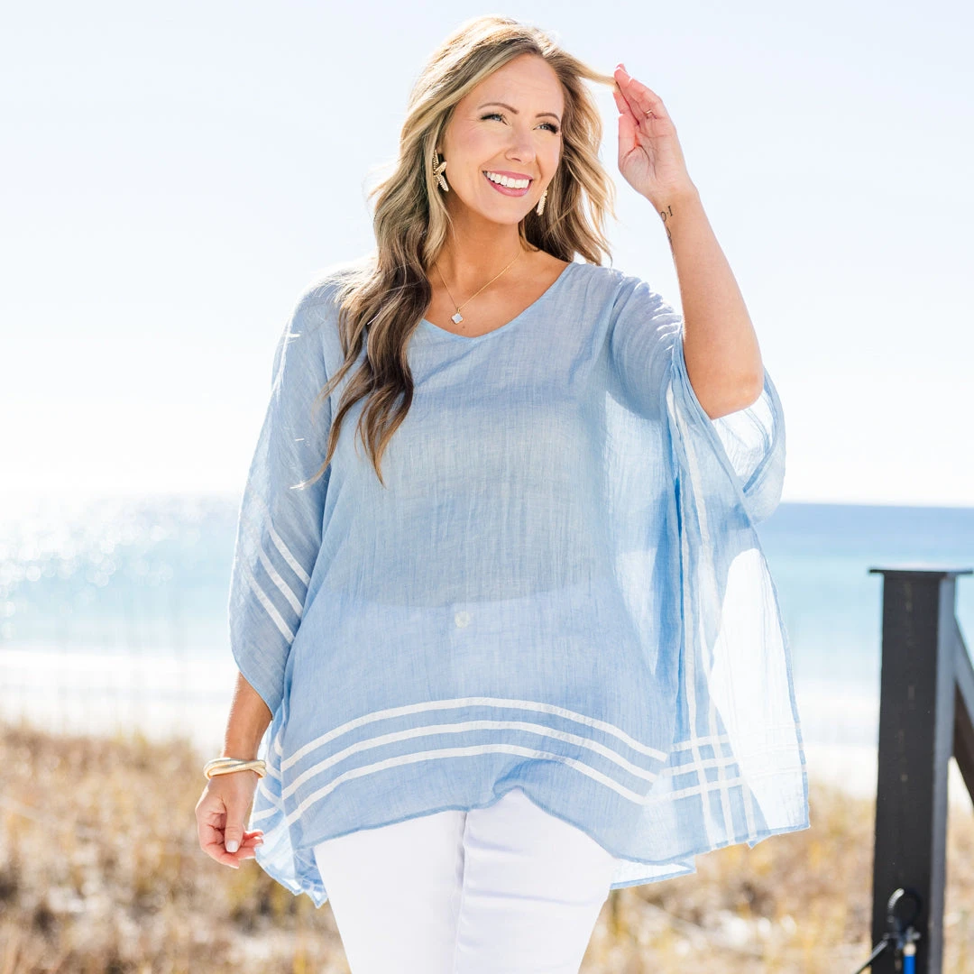 Oh Boy Tunic, Blue 9 Oh Boy Tunic, Blue - Image 7