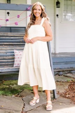 Oh So Sunny Dress, Cream -Chic Soul Store Oh So Sunny Dress Cream 6