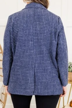 On My Way To Business Jacket, Navy 13 On My Way To Business Jacket, Navy -Chic Soul Store OnMyWayToBusinessJacket Navy