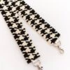 On Saturdays We Wear Houndstooth Beaded Purse Strap, Black -Chic Soul Store OnSaturdaysWeWearHoundstoothBeadedPurseStrap Black 2 f7f95ca4 1bd7 4333 a83f 73f52234d4ca