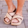 On The Coast Sandals, Natural 1 On The Coast Sandals, Natural -Chic Soul Store OnTheCoastSandals Natural 2