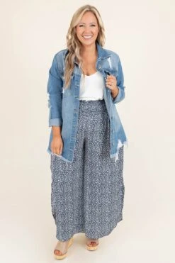 On The Patio Pants, Denim Blue -Chic Soul Store OnThePatioPants DenimBlue 9106