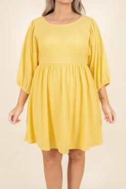 On The Prairie Side Dress, Banana -Chic Soul Store OnThePrairieSideDress Banana