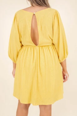 On The Prairie Side Dress, Banana -Chic Soul Store OnThePrairieSideDress Banana 5