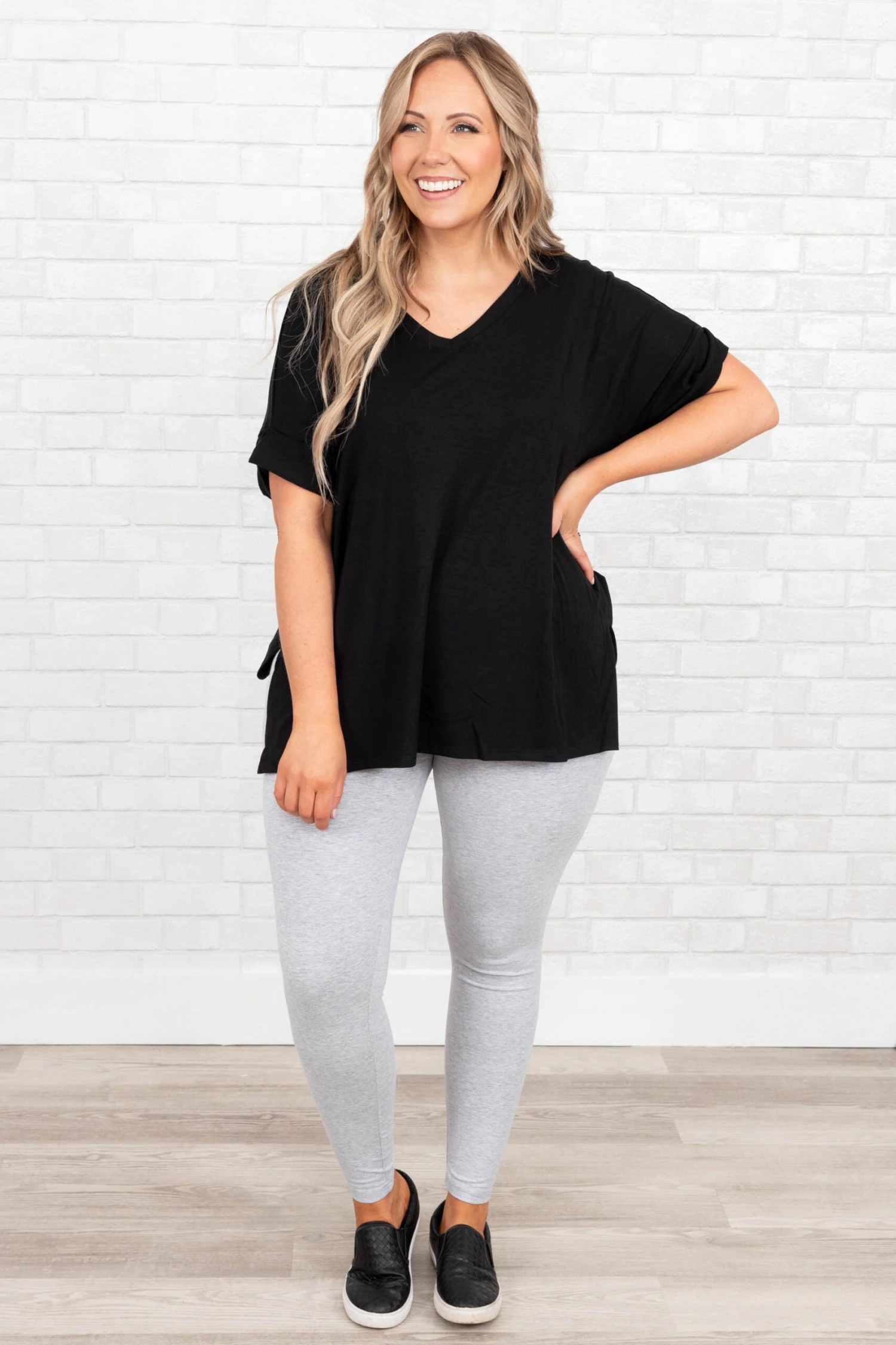 On The Run Leggings, Heather Grey 6 On The Run Leggings, Heather Grey - Image 4