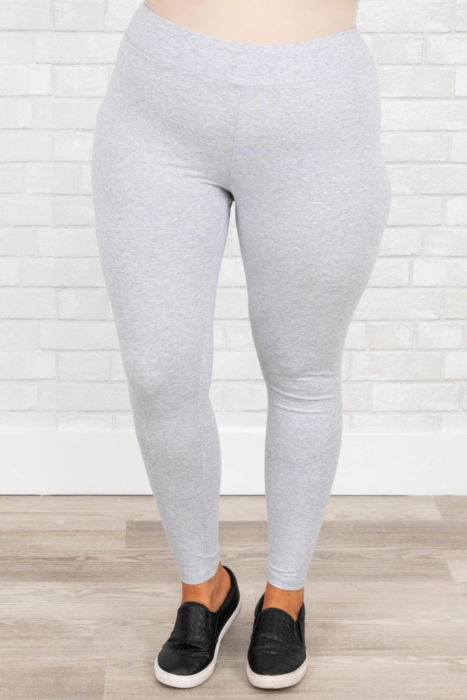 On The Run Leggings, Heather Grey 5 On The Run Leggings, Heather Grey - Image 3