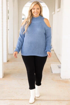 On Your Mark Sweater, Blue 9 On Your Mark Sweater, Blue -Chic Soul Store OnYourMarkSweater Blue 0003