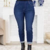Once Again Jeggings, Dark Wash -Chic Soul Store OnceAgainJeggingsDarkWash 6