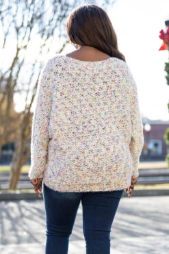 One Who's Down Sweater, White -Chic Soul Store OneWho sDownSweater White 6945