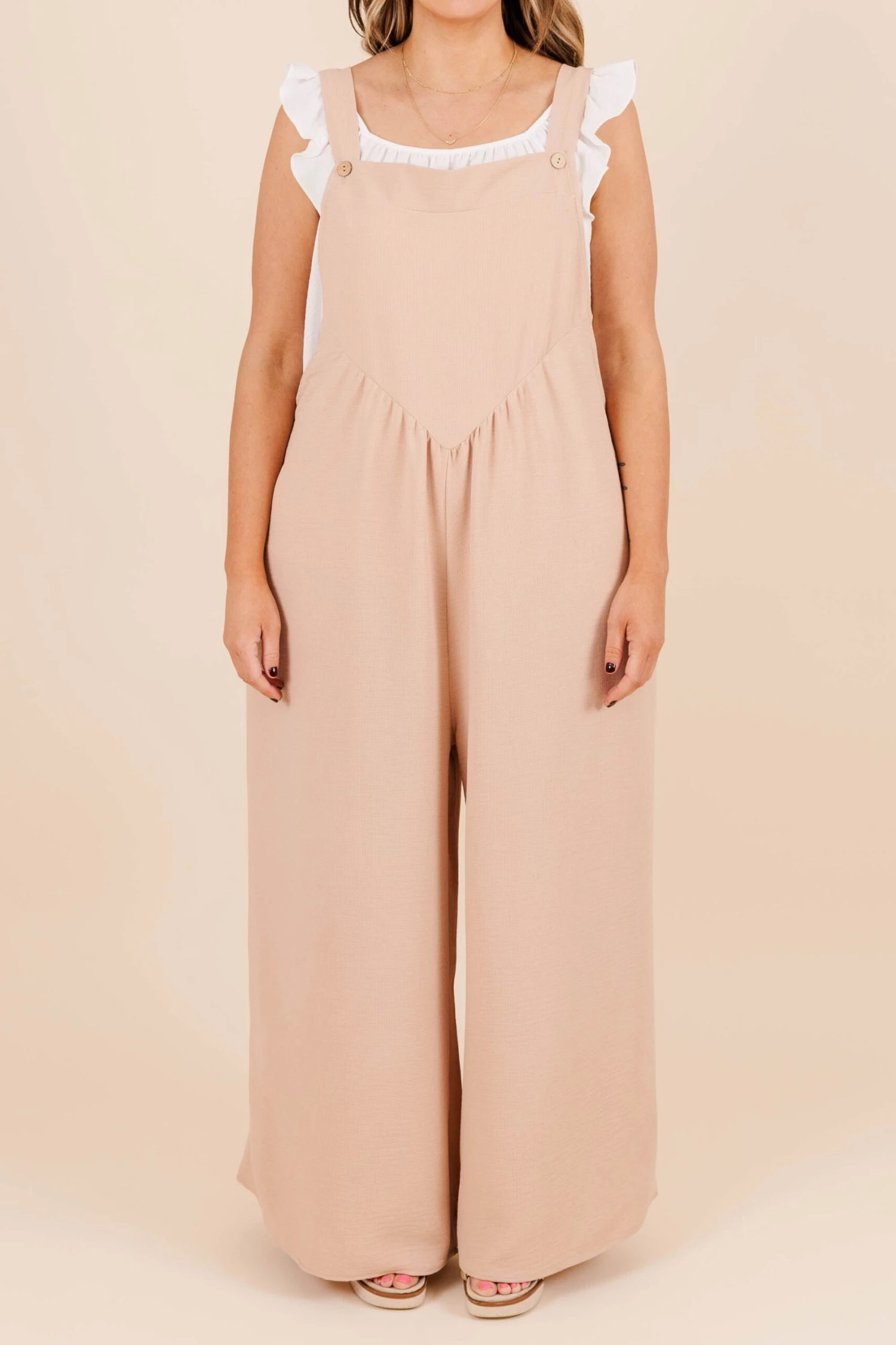 Only Clear Skies Jumpsuit, Taupe 6 Only Clear Skies Jumpsuit, Taupe - Image 4