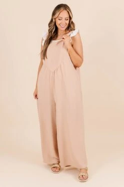 Only Clear Skies Jumpsuit, Taupe 10 Only Clear Skies Jumpsuit, Taupe -Chic Soul Store OnlyClearSkiesJumpsuit Taupe 5