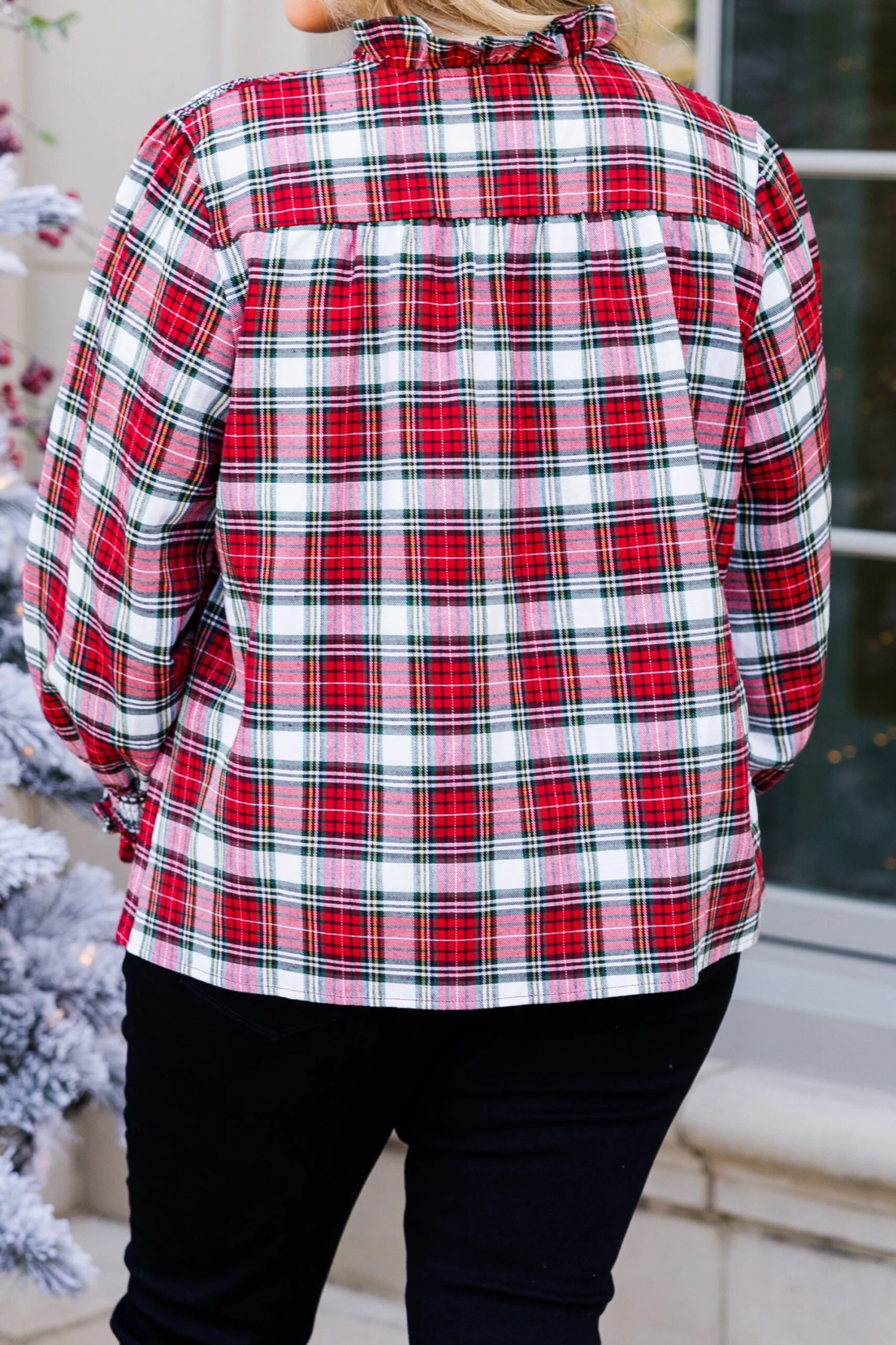 Only In My Heart Blouse, Red 9 Only In My Heart Blouse, Red - Image 7