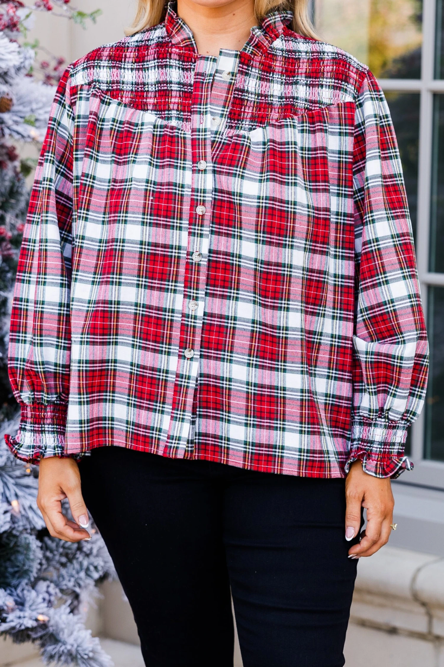 Only In My Heart Blouse, Red 8 Only In My Heart Blouse, Red - Image 6