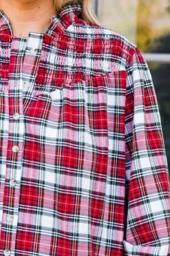 Only In My Heart Blouse, Red 13 Only In My Heart Blouse, Red -Chic Soul Store OnlyInMyHeartBlouse Red 4