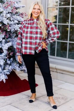 Only In My Heart Blouse, Red 12 Only In My Heart Blouse, Red -Chic Soul Store OnlyInMyHeartBlouse Red 6