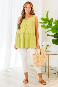 Only You Tank, Lime 11 Only You Tank, Lime -Chic Soul Store OnlyYouTank Lime 6
