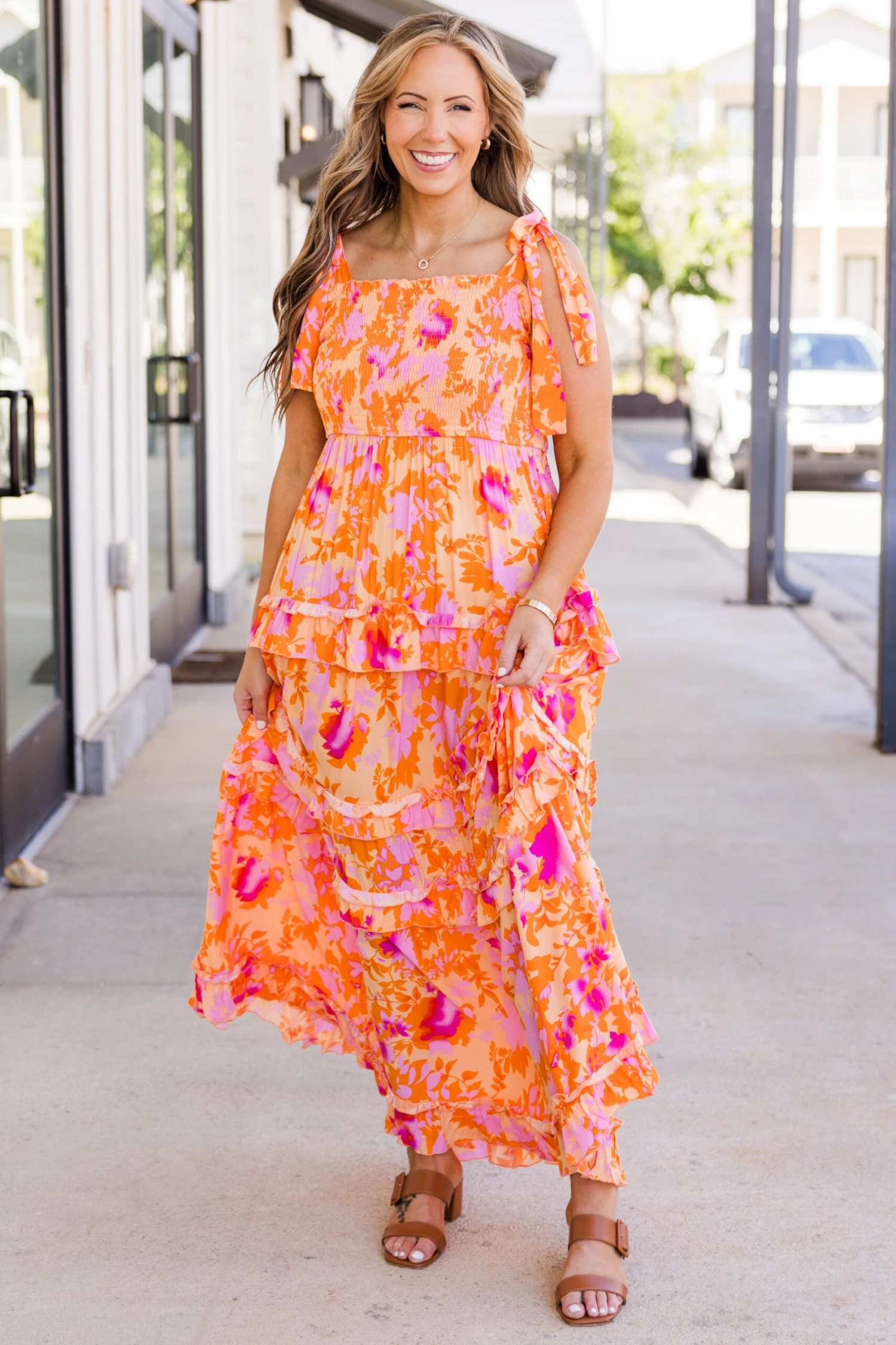 Orange You Happy Dress, Orange 4 Orange You Happy Dress, Orange - Image 2