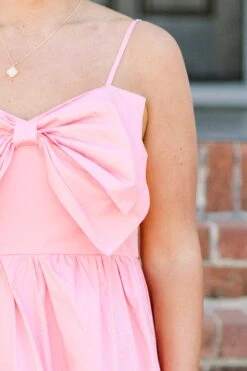 Other One Midi Dress, Pink -Chic Soul Store OtherOneMidiDress Pink 3