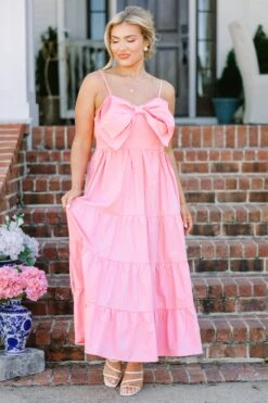 Other One Midi Dress, Pink -Chic Soul Store OtherOneMidiDress Pink 6