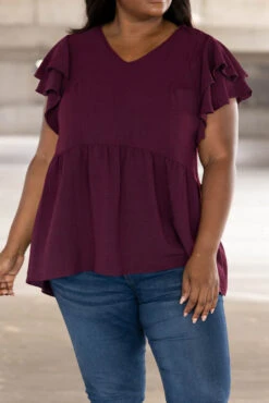Our Next Adventure Top, Plum 11 Our Next Adventure Top, Plum -Chic Soul Store OurNextAdventureTop Plum 2291