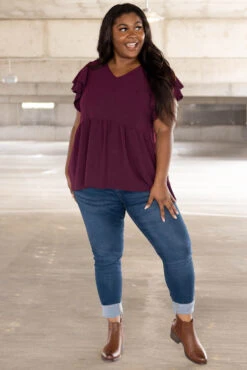 Our Next Adventure Top, Plum 10 Our Next Adventure Top, Plum -Chic Soul Store OurNextAdventureTop Plum 2296