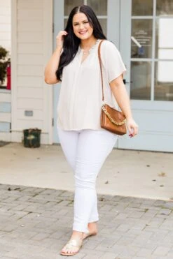 Our Palace Top, Oatmeal -Chic Soul Store OurPalaceTop Oatmeal 5