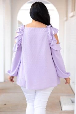 Out Of The Rain Top, Lavender -Chic Soul Store OutOfTheRainTop Lavender 2062