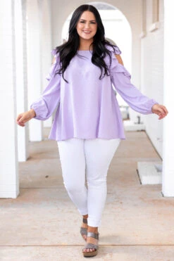 Out Of The Rain Top, Lavender -Chic Soul Store OutOfTheRainTop Lavender 2069