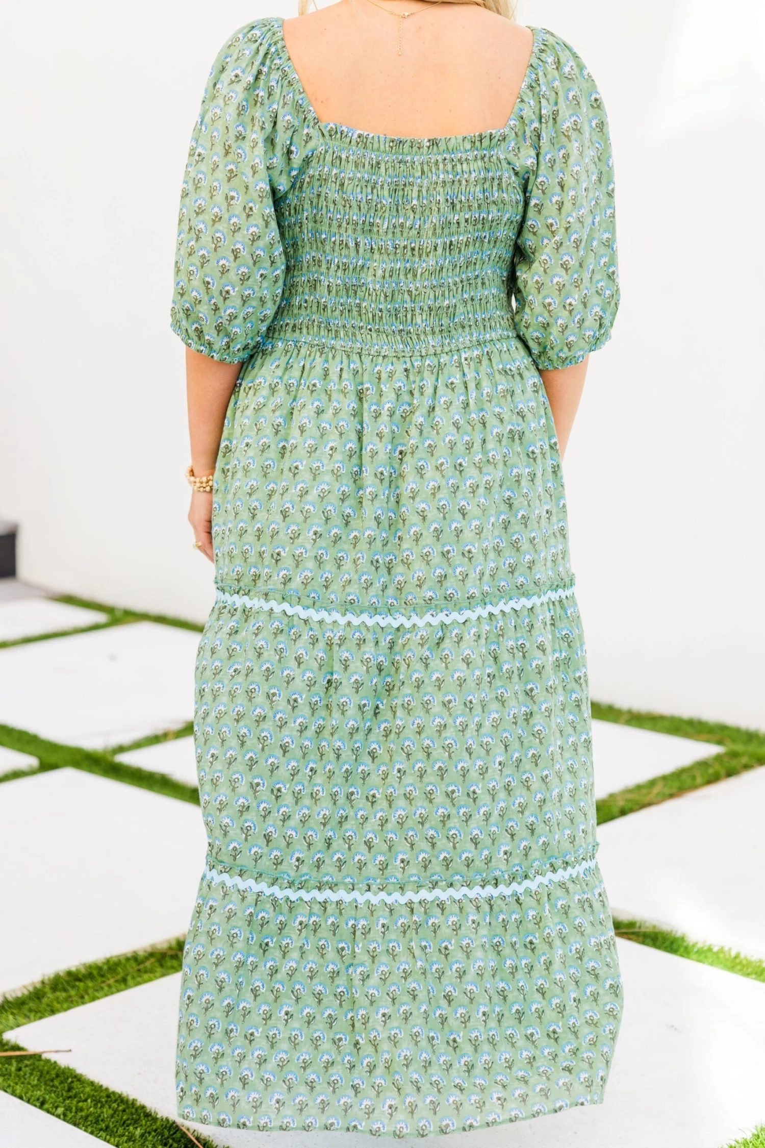 Out Of Touch Dress, Green 8 Out Of Touch Dress, Green - Image 6