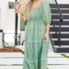 Out Of Touch Dress, Green -Chic Soul Store OutOfTouchDress Green 5