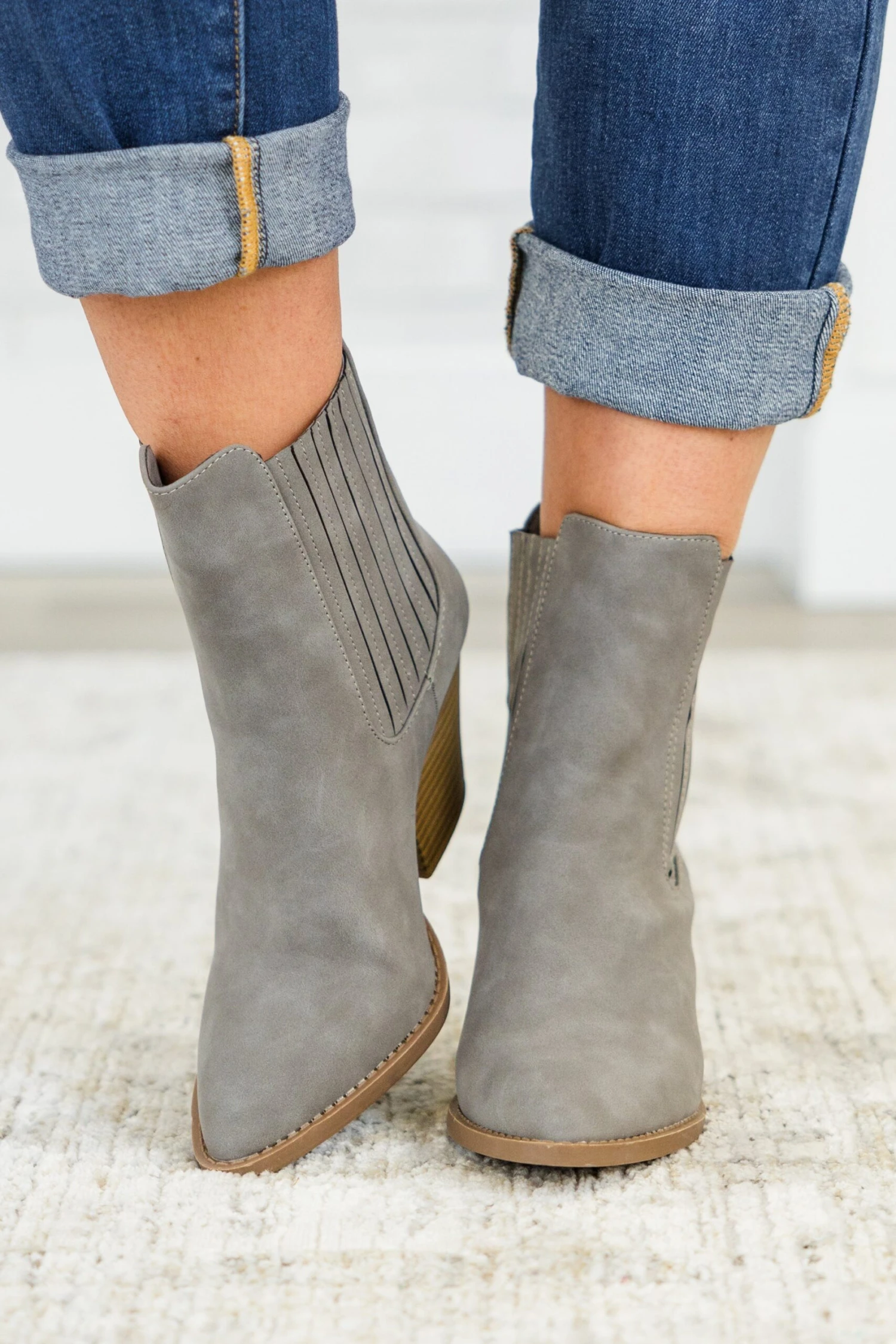 Over The Water Booties, Grey 5 Over The Water Booties, Grey - Image 3