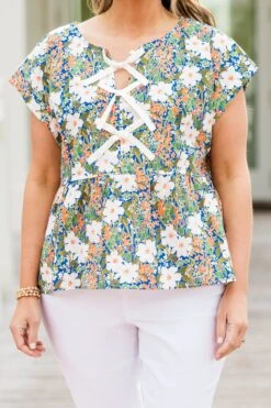 Over The Water Top, Green 13 Over The Water Top, Green -Chic Soul Store OverTheWaterTop Green 3