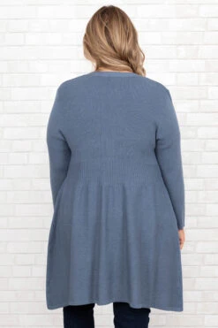 Overthinking It Cardigan, Blue -Chic Soul Store OverthinkingItCardigan Blue 3650