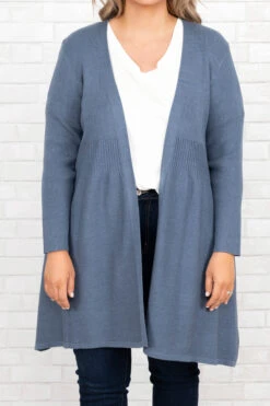 Overthinking It Cardigan, Blue -Chic Soul Store OverthinkingItCardigan Blue 3651