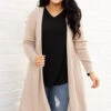 Overthinking It Cardigan, Oatmeal Brown -Chic Soul Store OverthinkingItCardigan OatmealBrown 1186